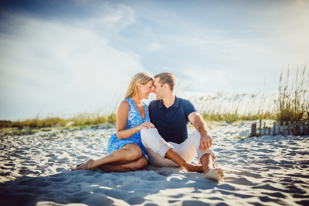 Photo of Dave and Erika Liodice on the beach.